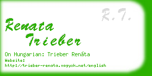 renata trieber business card